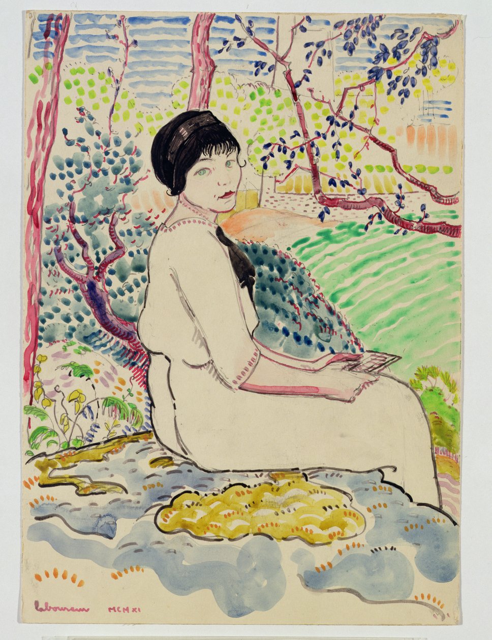 Kirje, 1911 tekijältä Jean Emile Laboureur