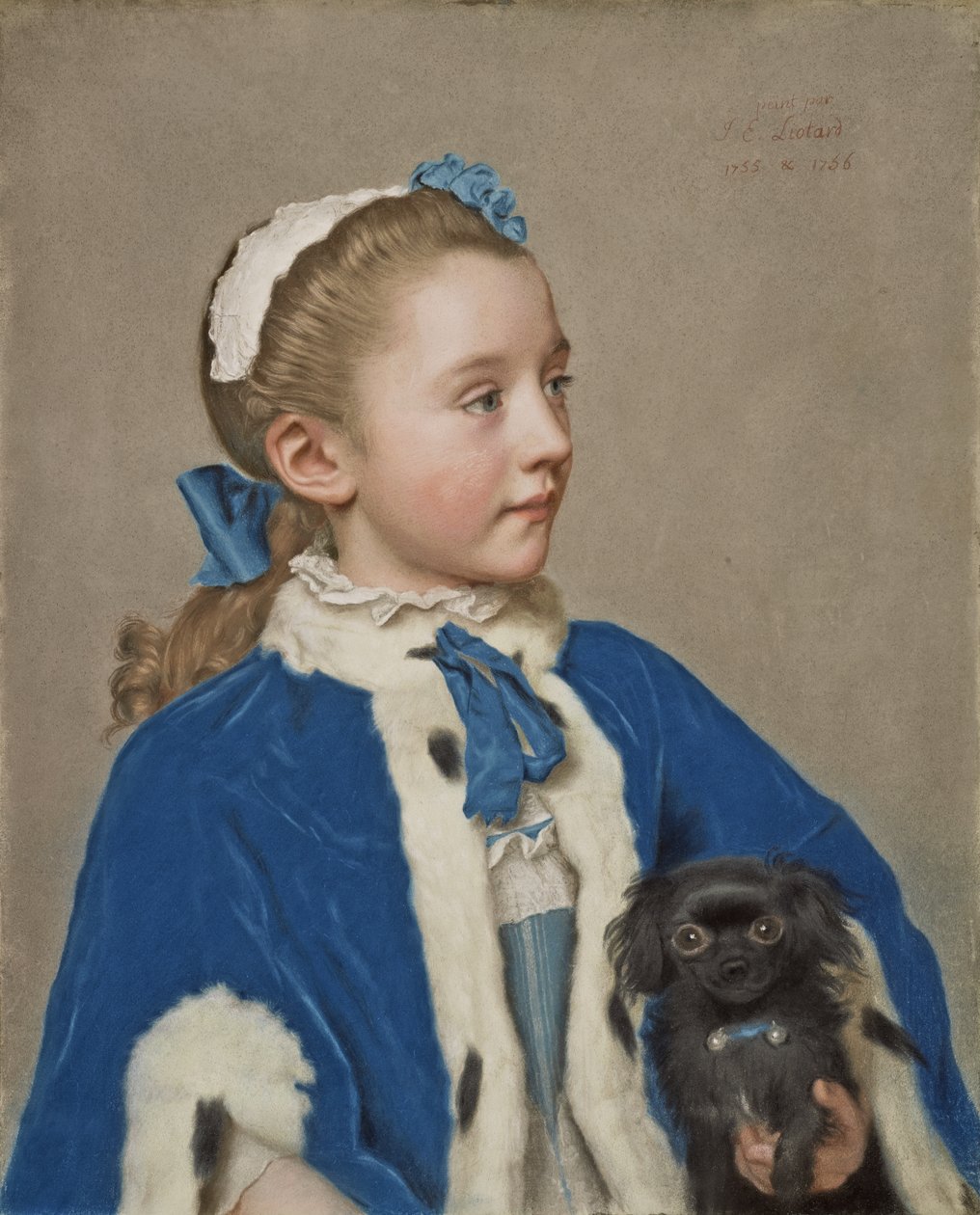 Muotokuva Maria Frederike van Reede-Athlonesta seitsemän vuoden ikäisenä tekijältä Jean Étienne Liotard