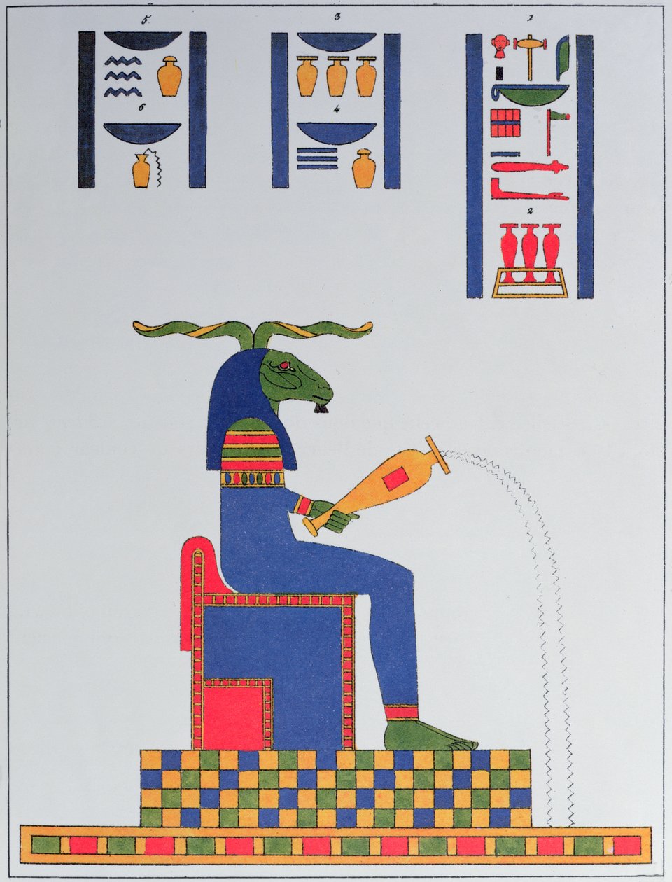 Khnum jumala, 1823 tekijältä Jean Francois Champollion