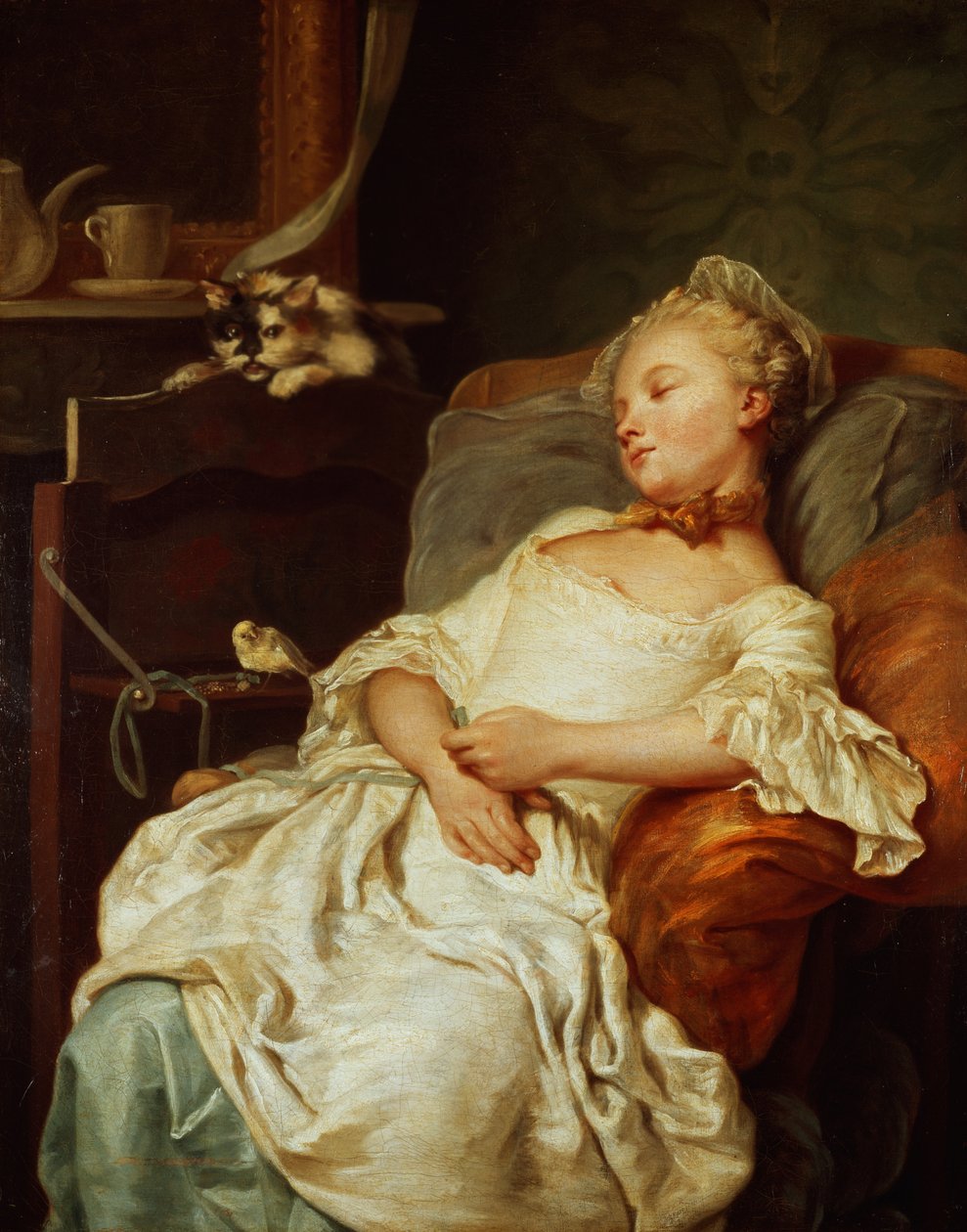 Nukkuja, 1759 tekijältä Jean Francois Colson