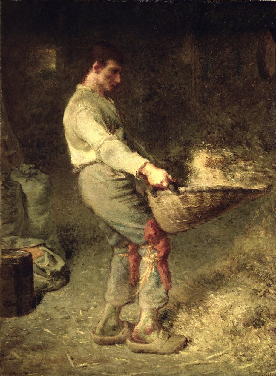 Winnower, 1866-68 tekijältä Jean Francois Millet