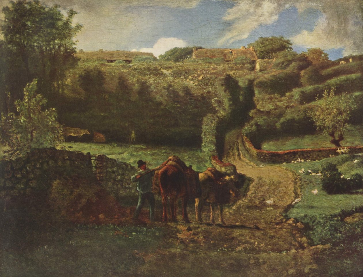 Der Weiler -serkku ja Gréville tekijältä Jean Francois Millet