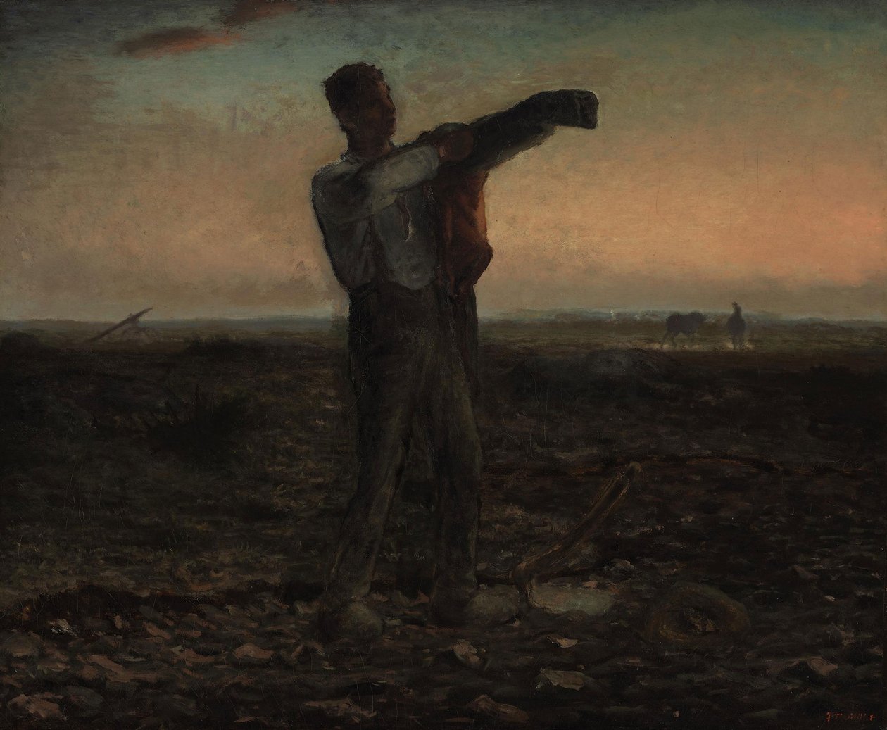 La fin de la journée, effect du soir tekijältä Jean Francois Millet