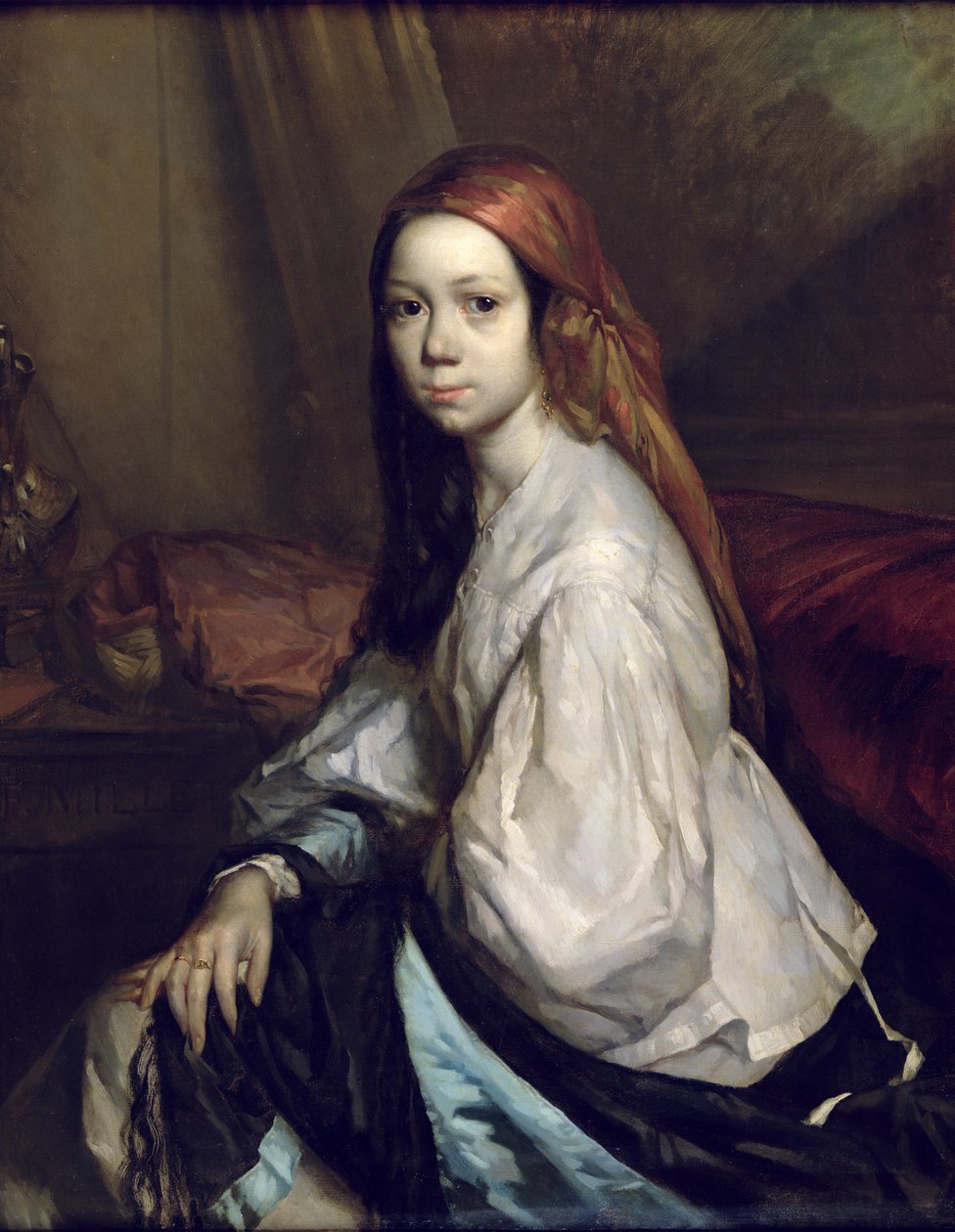 Pauline Onon muotokuva (k.1844) tekijältä Jean Francois Millet