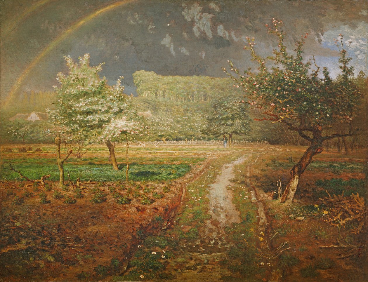 Kevät Barbizonissa, 1868-73 tekijältä Jean Francois Millet