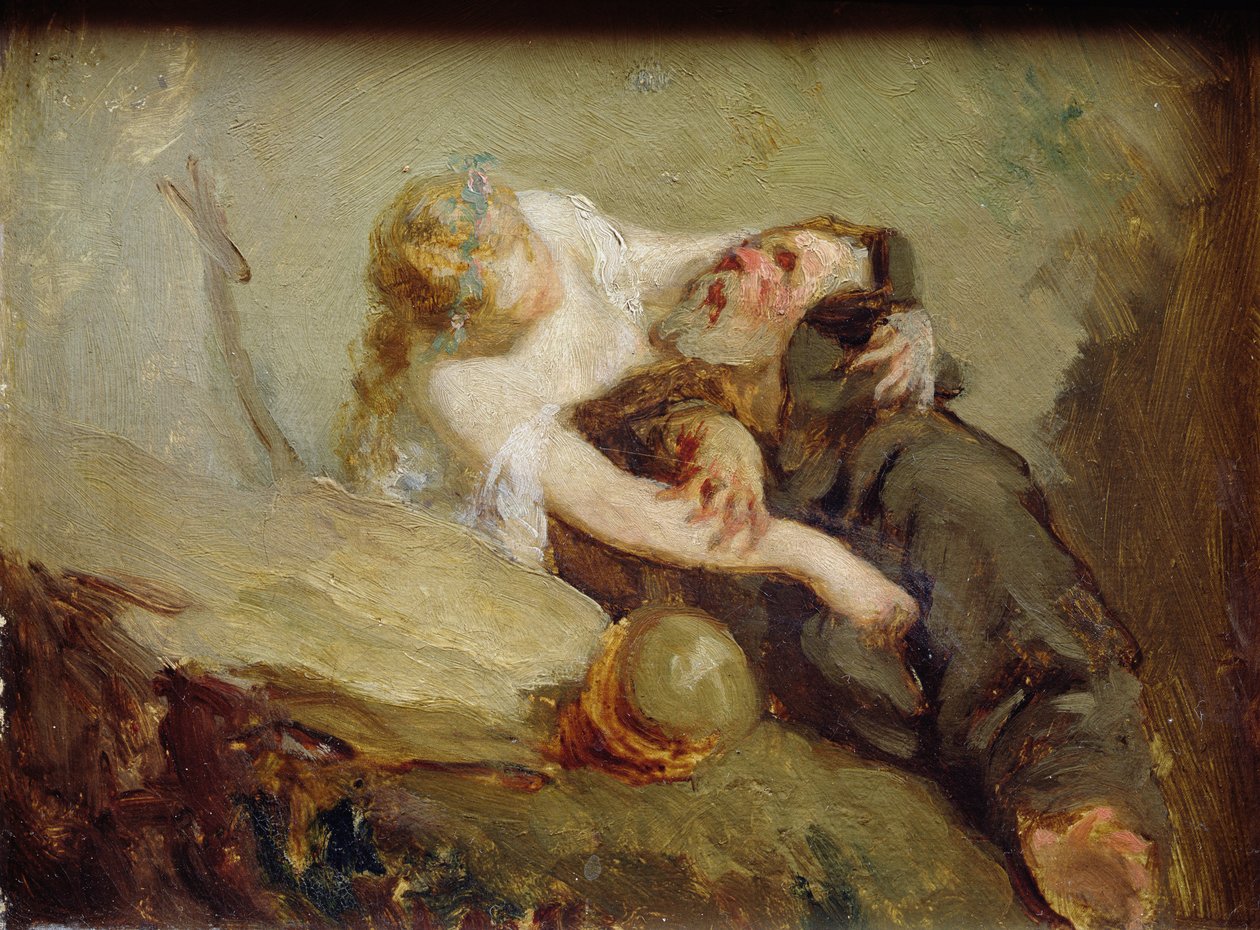Pyhän Antoniuksen kiusaaminen tekijältä Jean Francois Millet