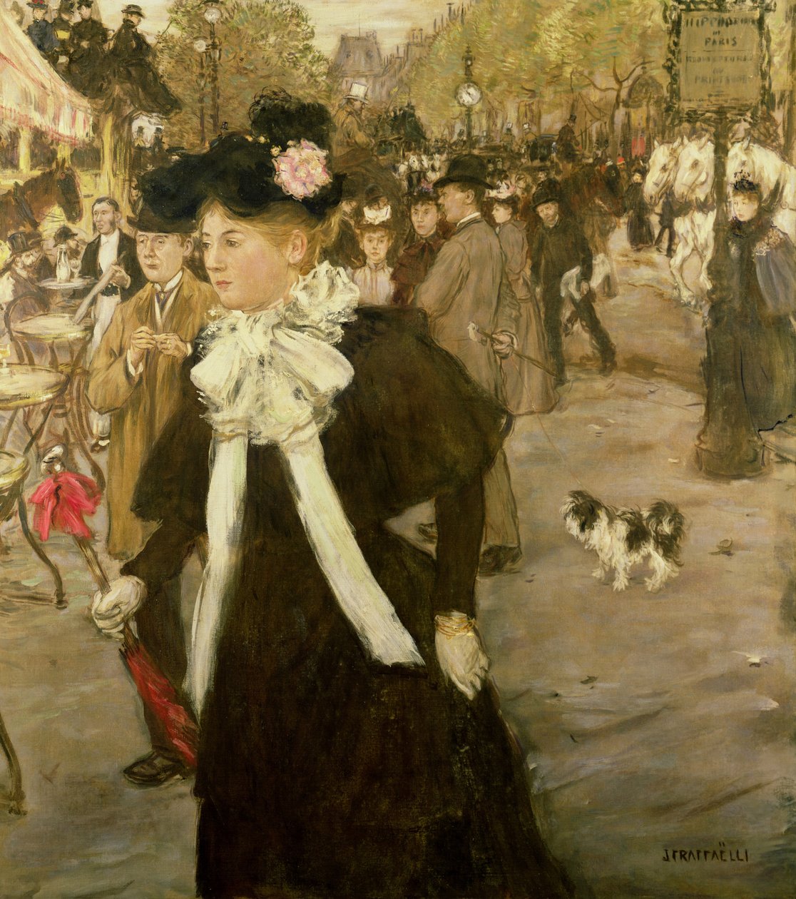 Boulevard des Italiens, noin 1899 tekijältä Jean Francois Raffaelli
