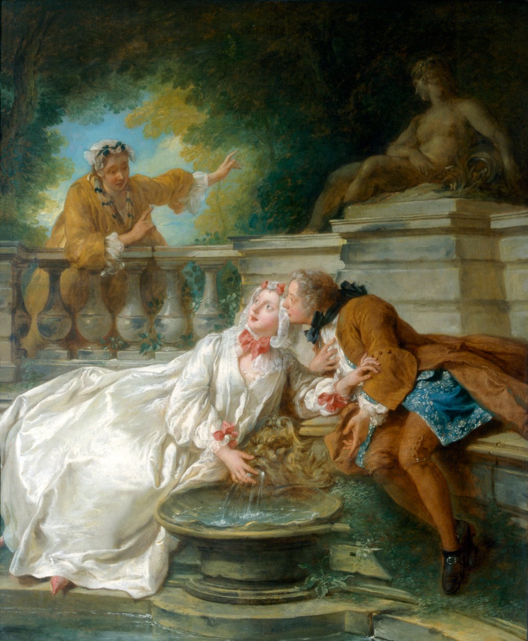 Hälytys tai La Gouvernante Fidele, 1730 (litografia) tekijältä Jean François de Troy