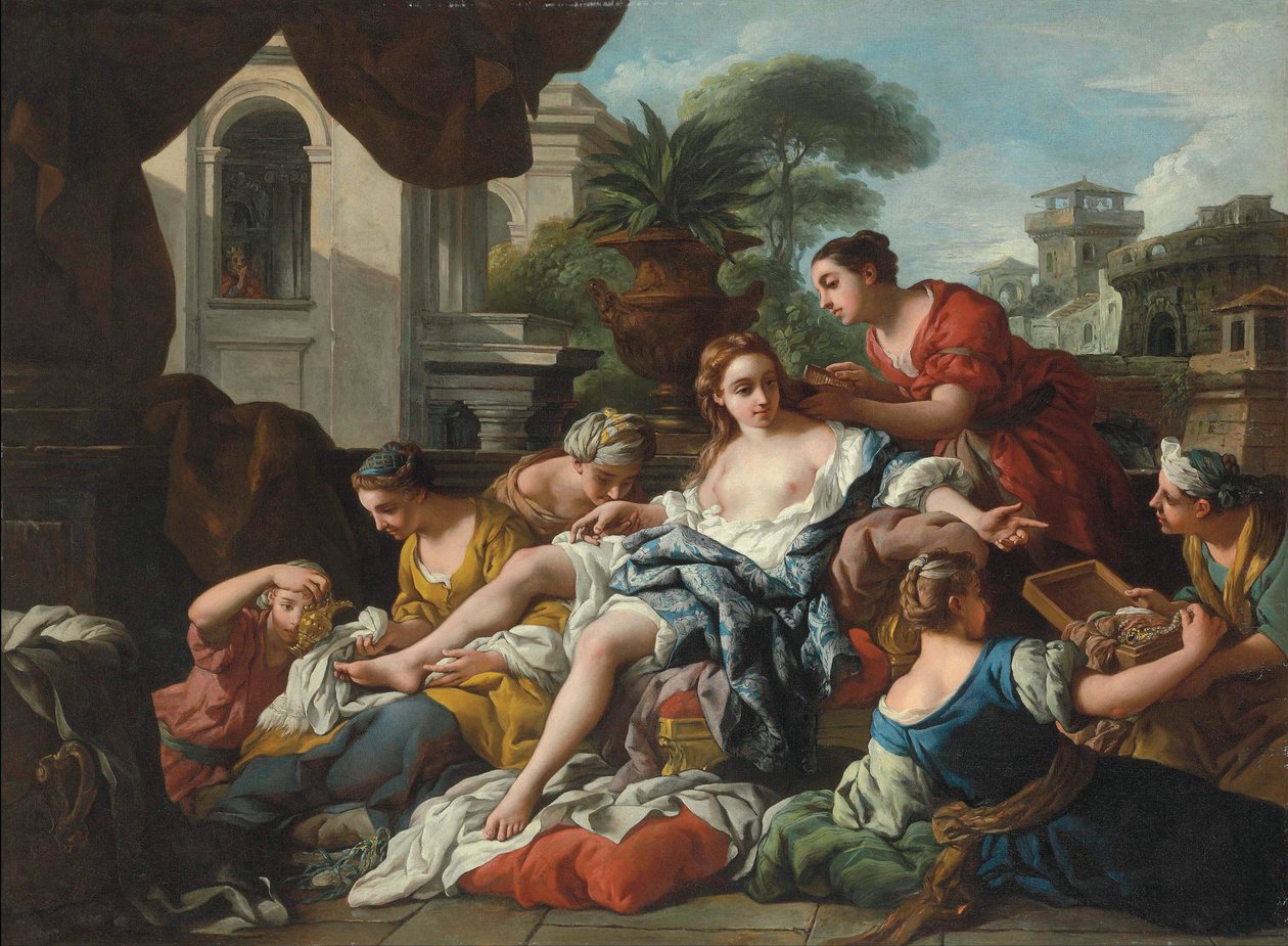 Bathsheba kylvyssä tekijältä Jean François de Troy
