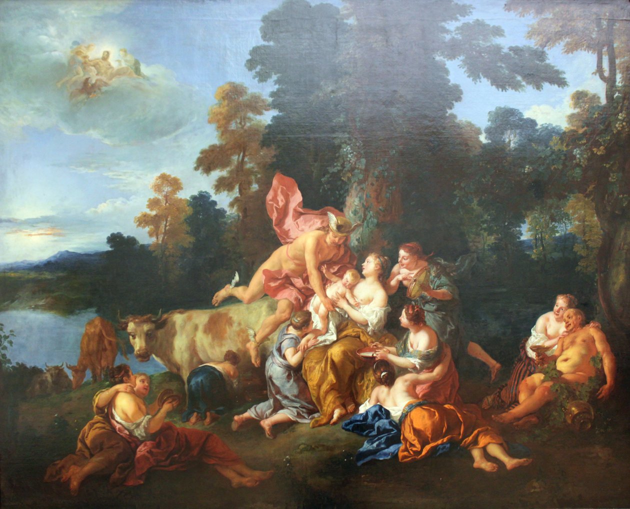 Die Erziehung des Bacchus tekijältä Jean François de Troy