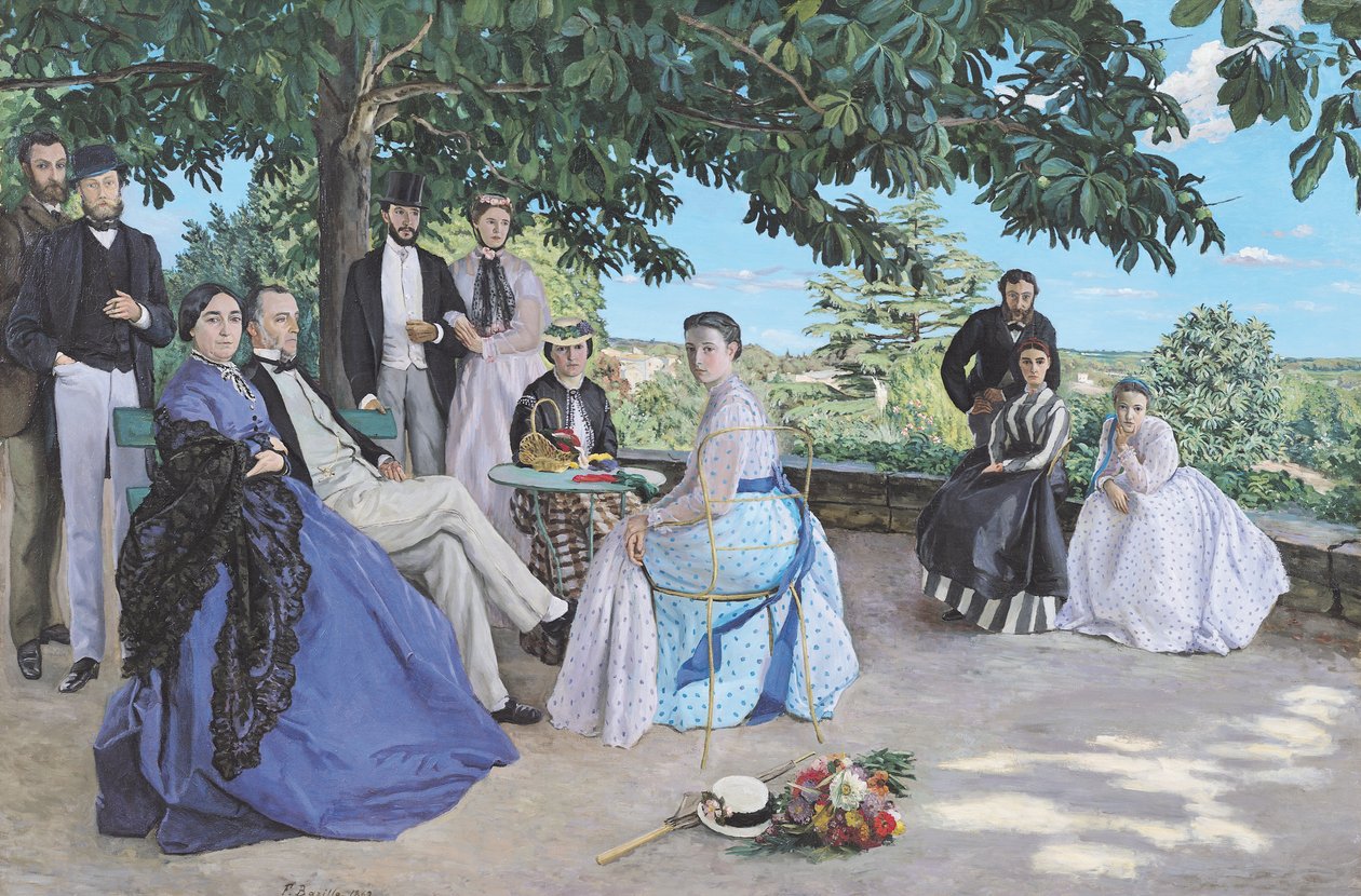 Perhetapaaminen, 1867 tekijältä Jean Frederic Bazille