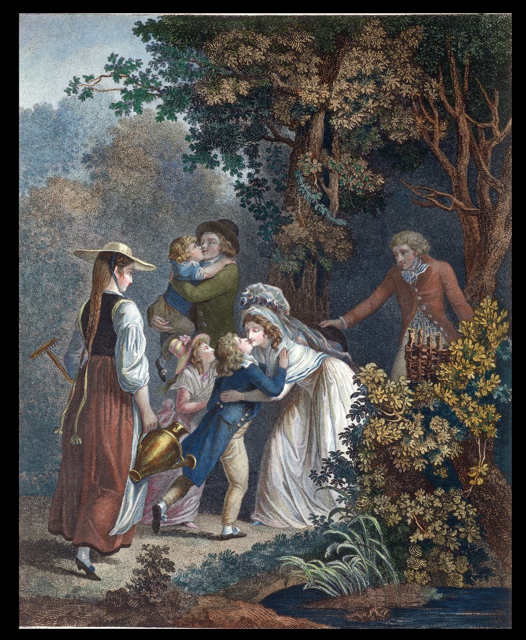 Elysium, 1700-luvun loppu (värikaiverrus) tekijältä Jean Frederic Schall