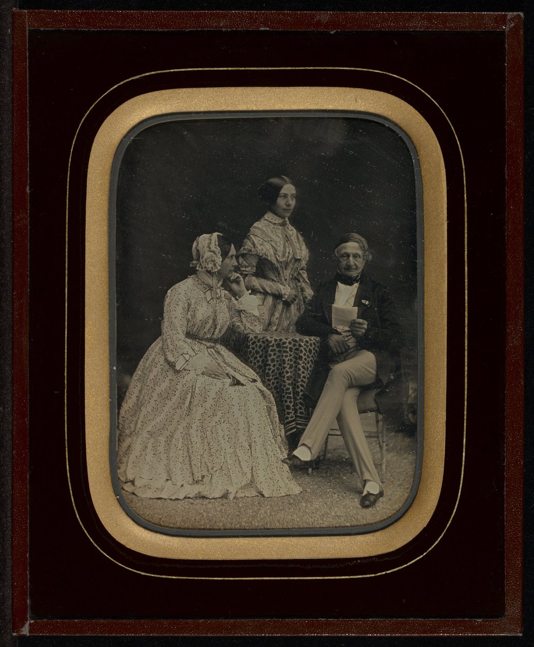 Muotokuva Jean Gabrielista ja Anne-Charlotte-Adélaide Eynardista Madame Charrièren kanssa tekijältä Jean Gabriel Eynard
