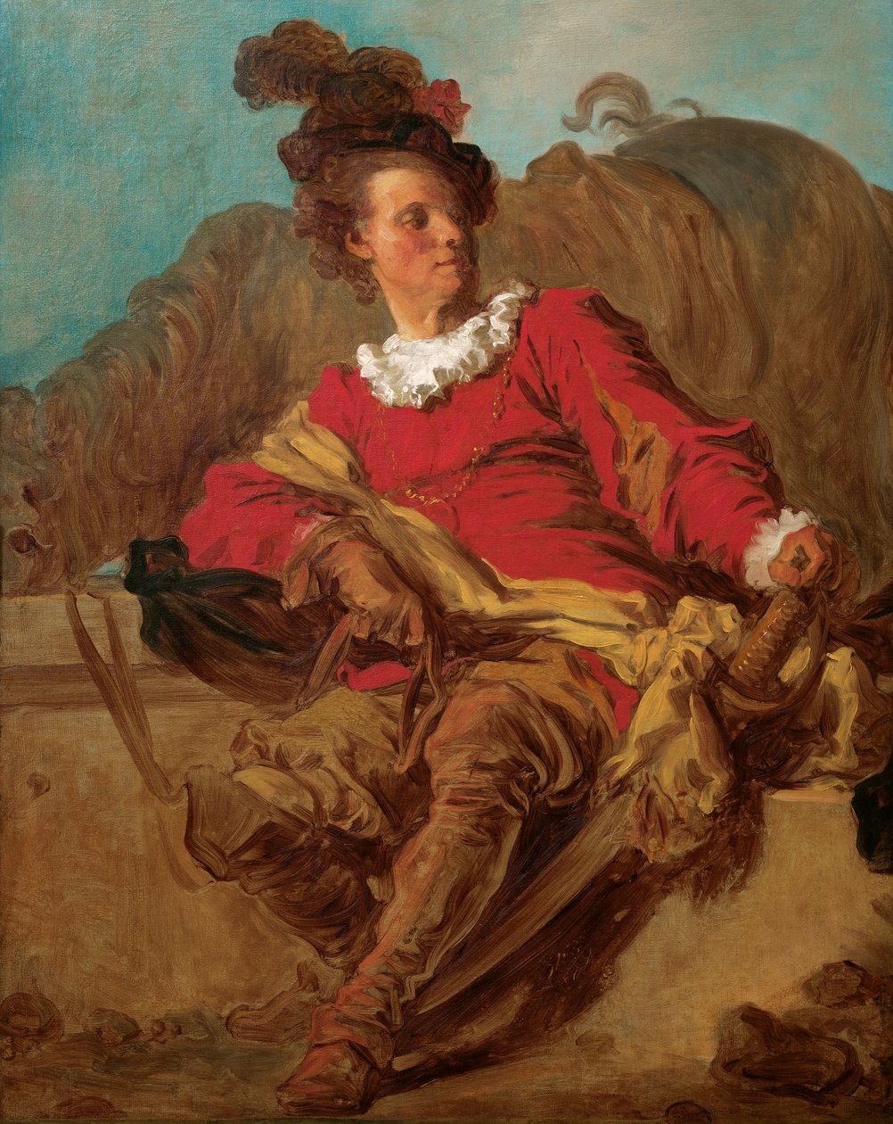 Jean-Claude Richard, Saint-Nonin apotti, pukeutunut espagnoleen tekijältä Jean Honore Fragonard