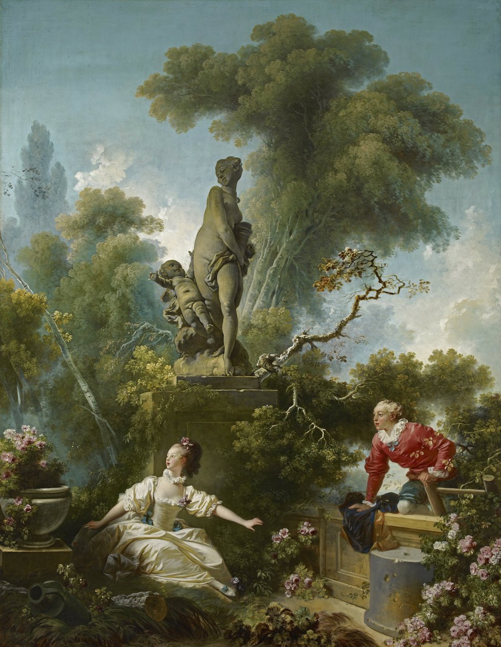 Rakkauden eteneminen tekijältä Jean Honore Fragonard