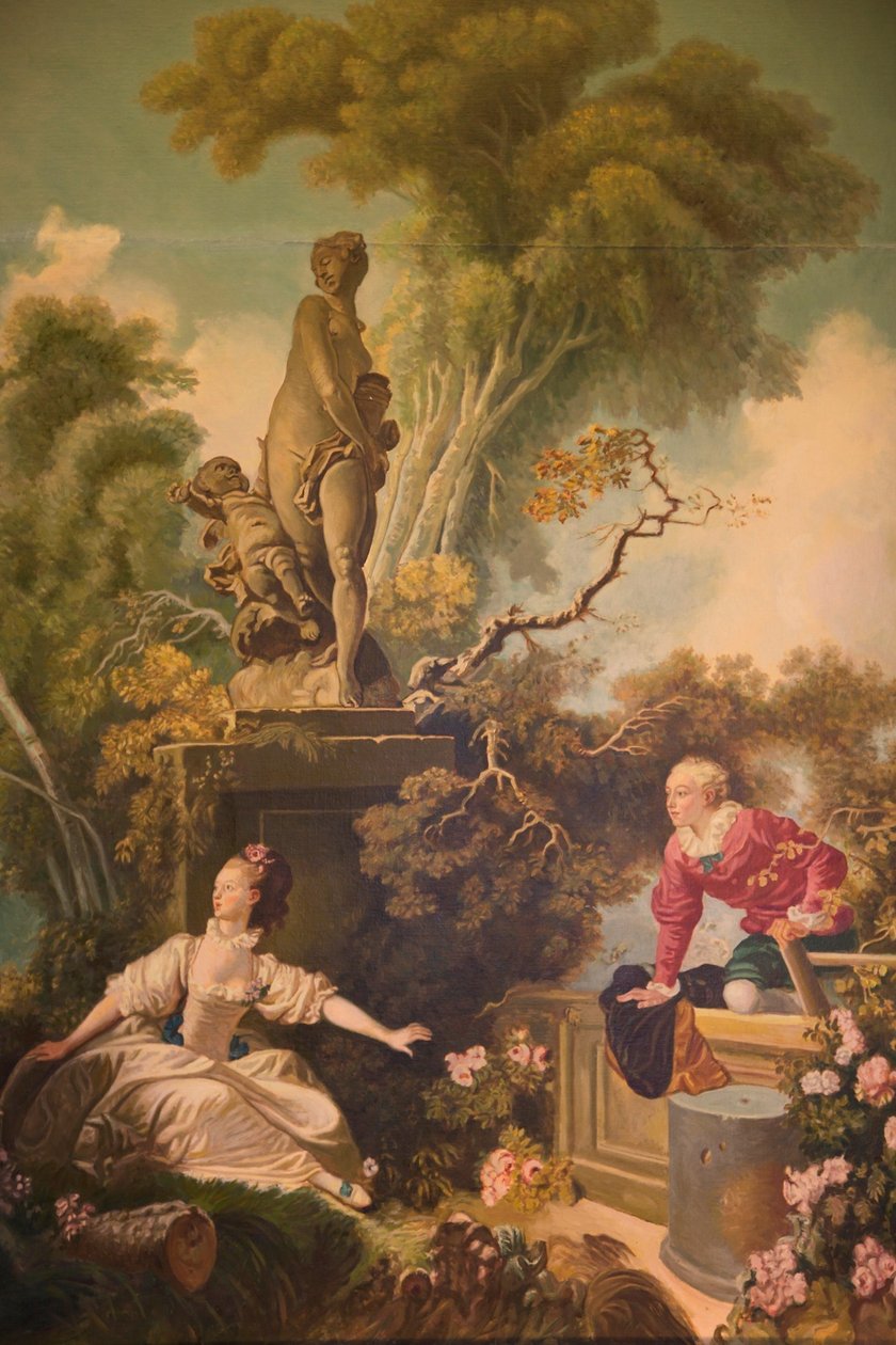 Rakkauden eteneminen, Kokous tekijältä Jean Honore Fragonard