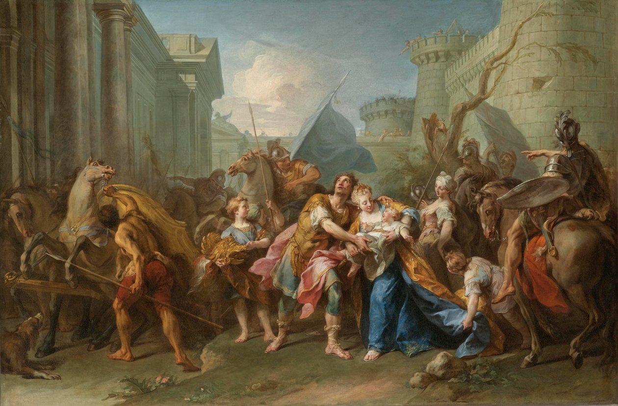 Les adieux d’Andromaque et d’Hector tekijältä Jean II Restout