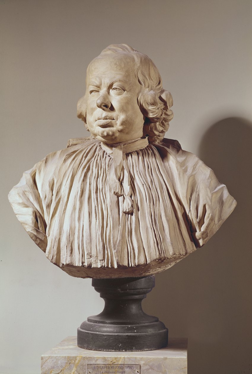 Kanoni Alexandre-Gui Pingren (1711-96) muotokuva (terrakotta) tekijältä Jean Jacques Caffieri