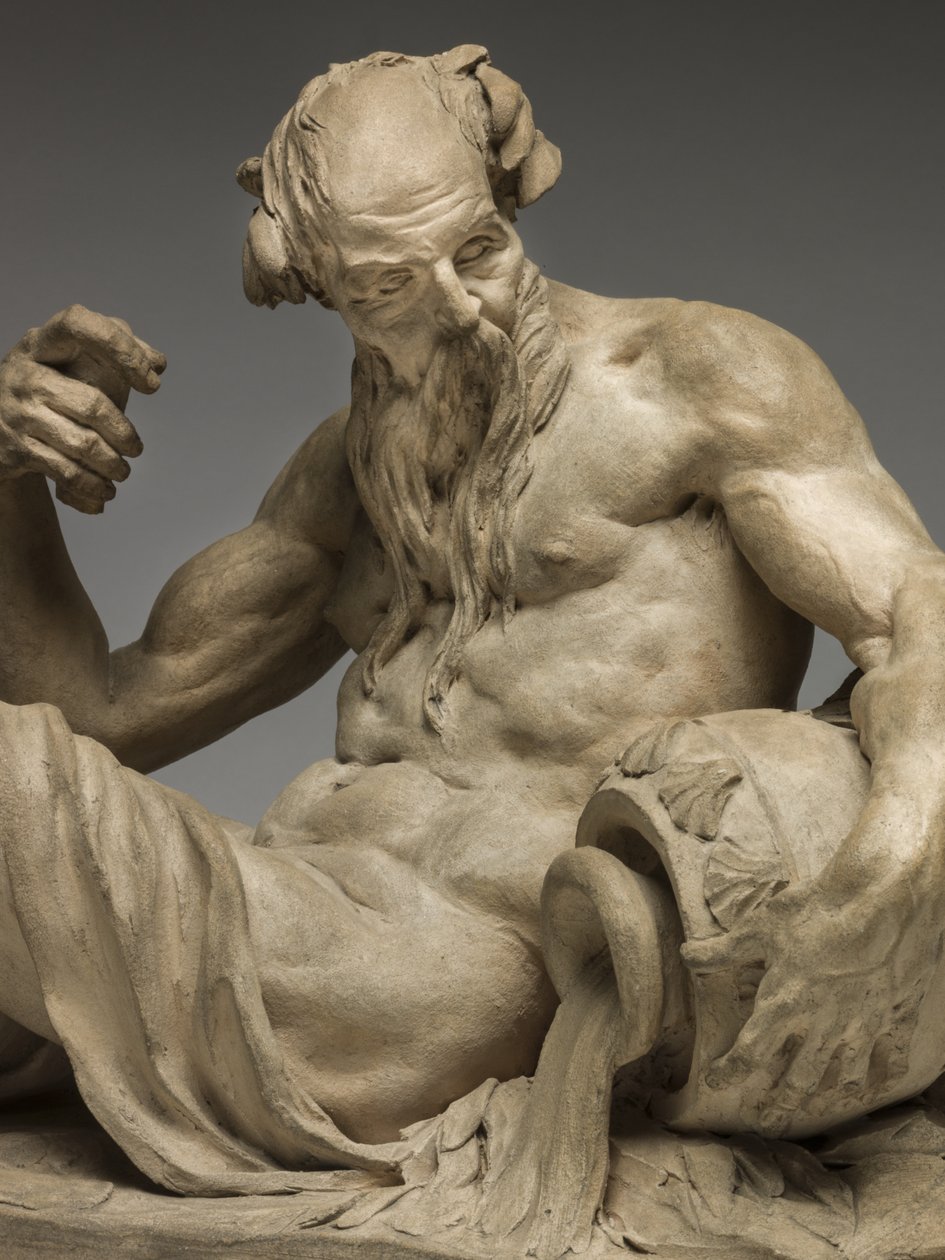 Jokijumala, 1755 (terrakotta) tekijältä Jean Jacques Caffieri