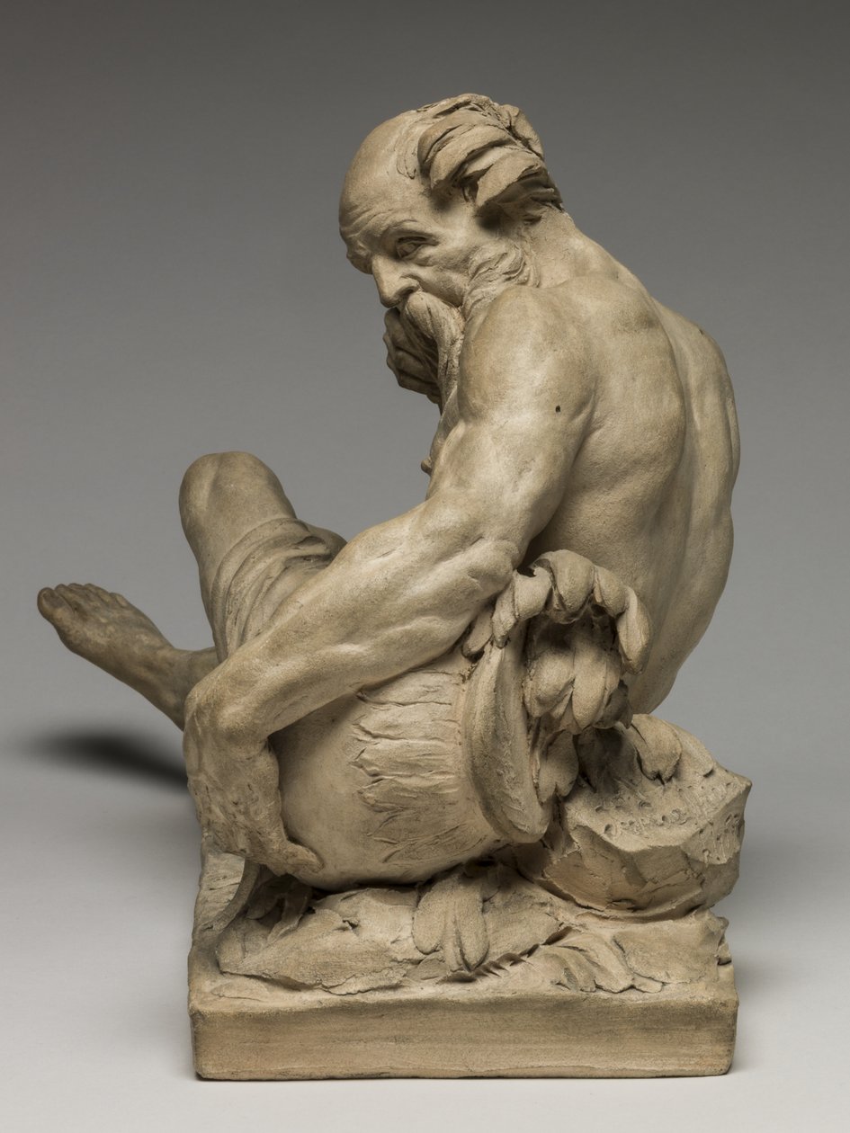 River God, 1755 (terrakotta) tekijältä Jean Jacques Caffieri