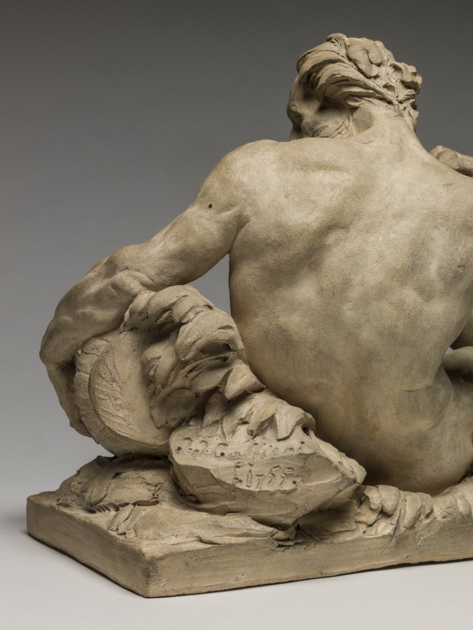 River God, 1755 (terrakotta) tekijältä Jean Jacques Caffieri