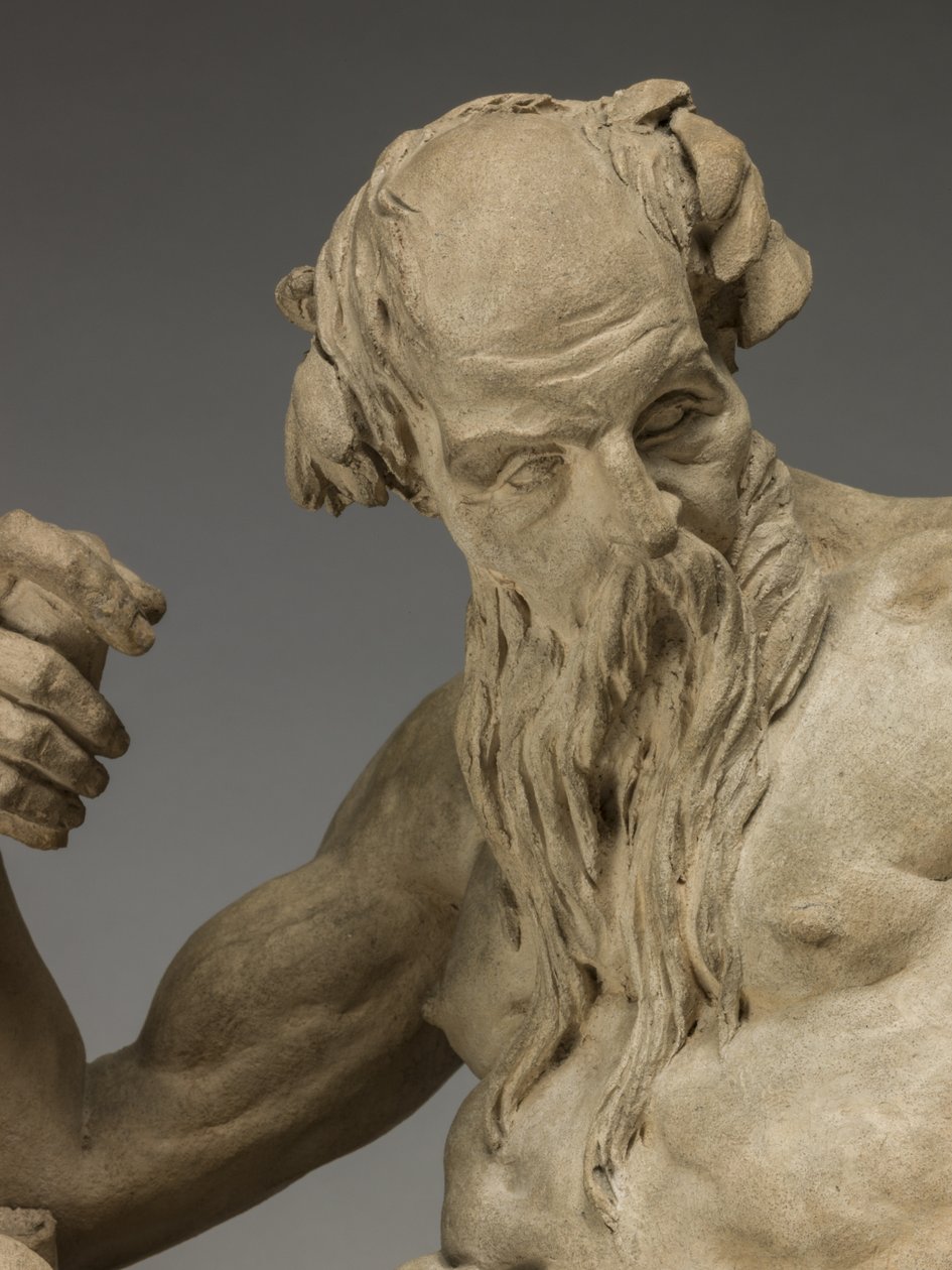 River God, 1755 (terrakotta) tekijältä Jean Jacques Caffieri