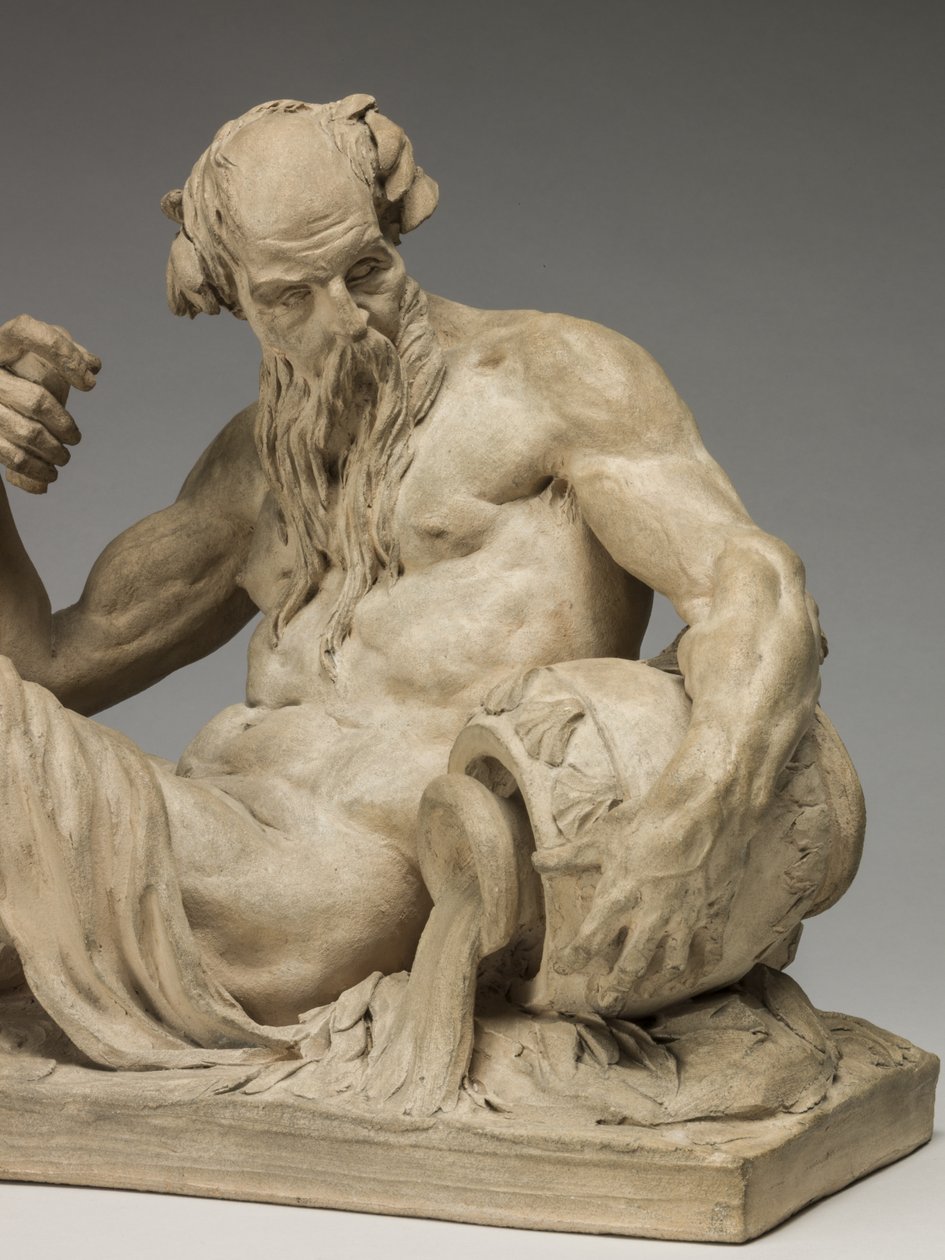 River God, 1755 (terrakotta) tekijältä Jean Jacques Caffieri