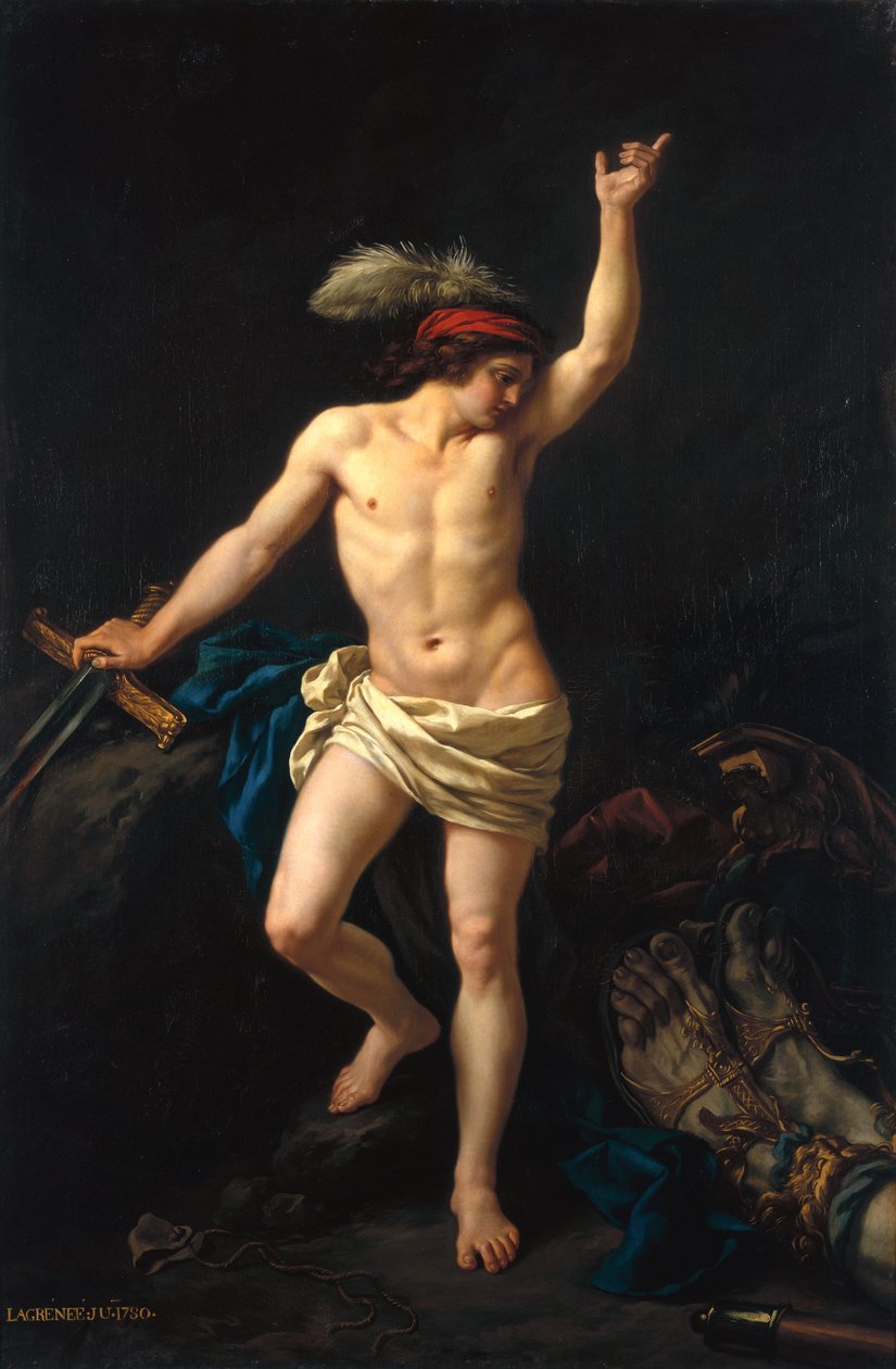 David Victorious, 1780 tekijältä Jean Jacques II Lagrenee
