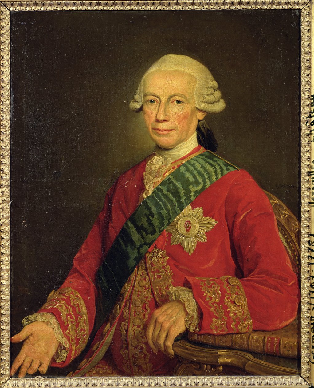 Kreivi Claude-Louis-Robert de Saint-Germain (1707-78) 1777 tekijältä Jean Joseph Taillasson
