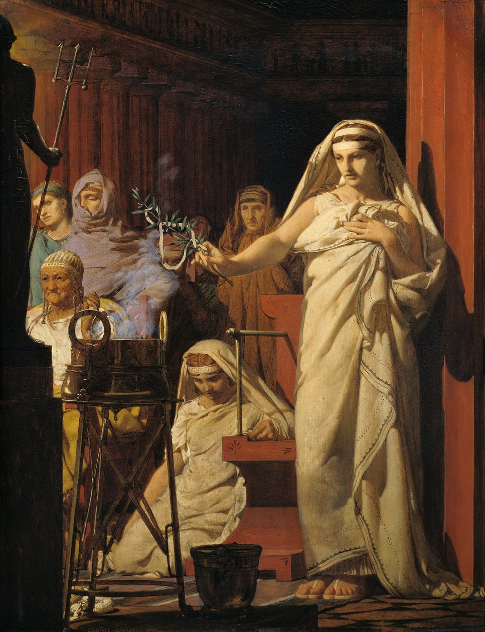 Neptunuksen kutsuminen, 1866 tekijältä Jean Jules Antoine Lecomte du Nouy