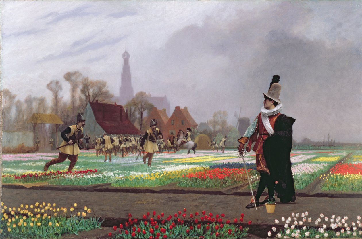Tulppaanihulluus, 1882 tekijältä Jean Leon Gerome