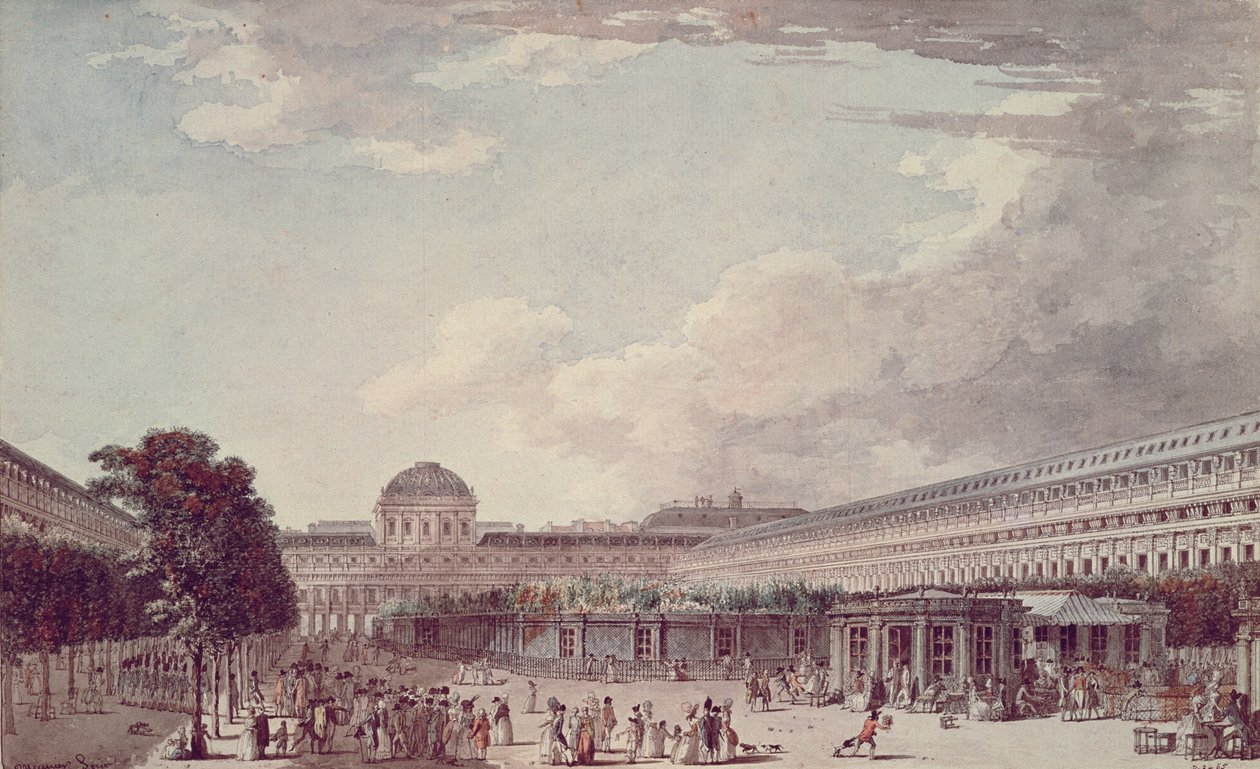 Le Palais Philippe Egalite, Le Palais Royal, 1791 tekijältä Jean Lespinasse