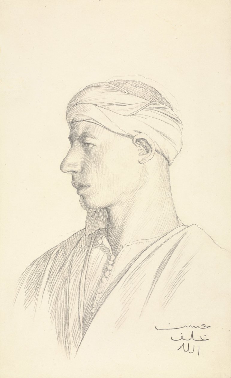 Muotokuva egyptiläisestä Fellahista tekijältä Jean Leon Gerome