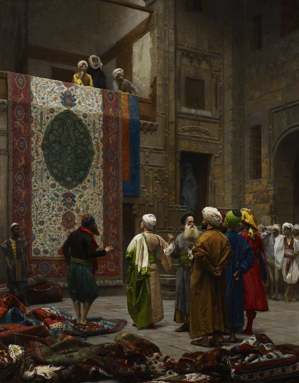 Mattokauppias / mattokauppias Kairossa tekijältä Jean Leon Gerome