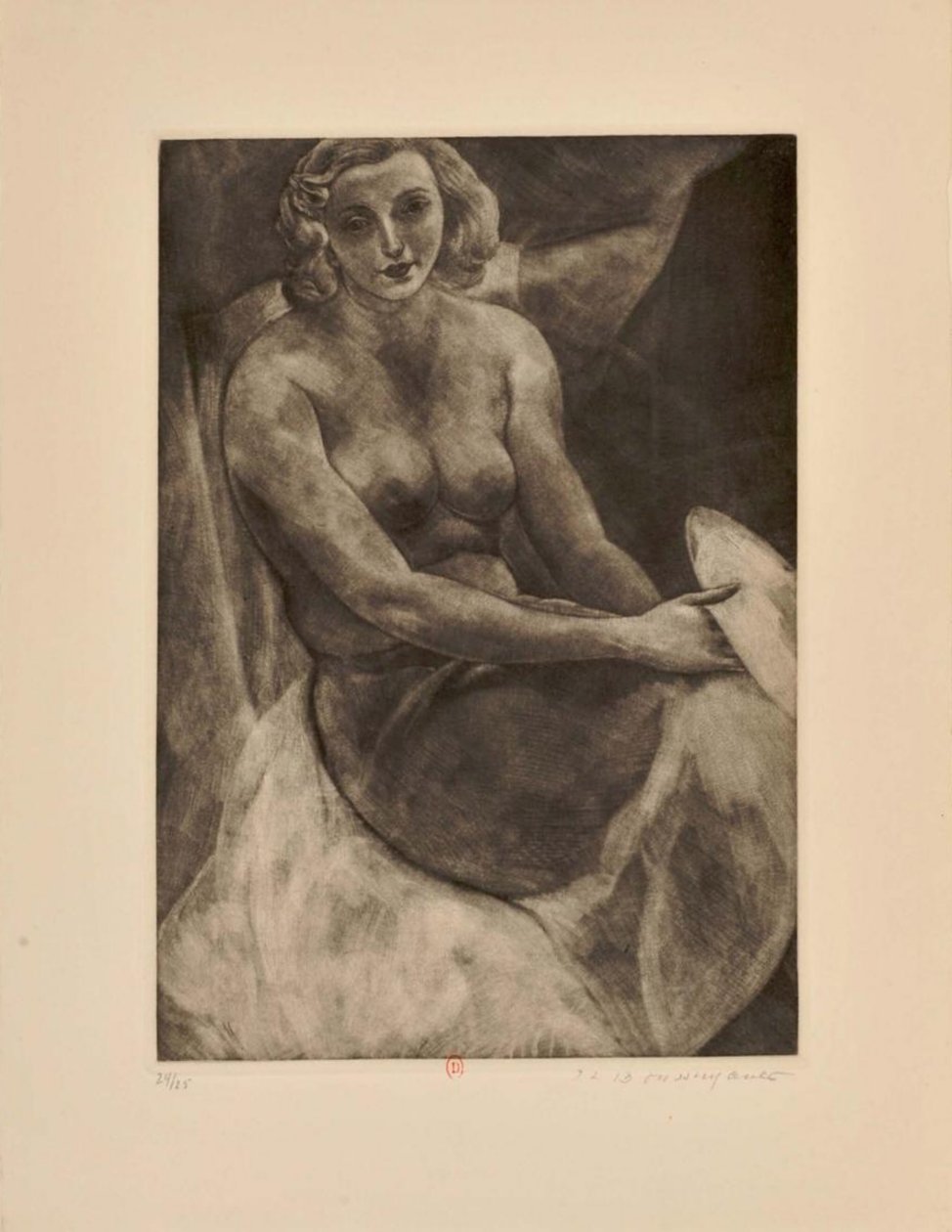 Visages, quatorze -kaiverrukset à la manière noire tekijältä Jean Louis Boussingault