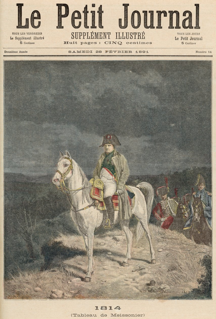 1814, Le Petit Journalista, 28. helmikuuta 1891 tekijältä Jean Louis Ernest Meissonier