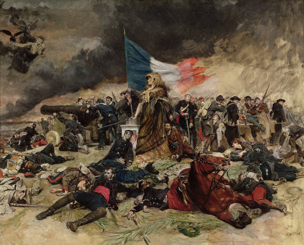 Allegoria Pariisin piirityksestä, 1870 tekijältä Jean Louis Ernest Meissonier