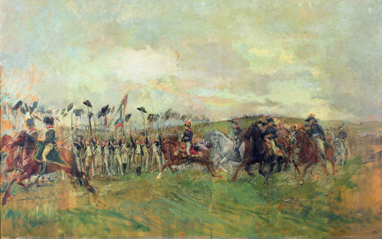 Castiglionen taistelun aamu, 5. elokuuta 1796. tekijältä Jean Louis Ernest Meissonier