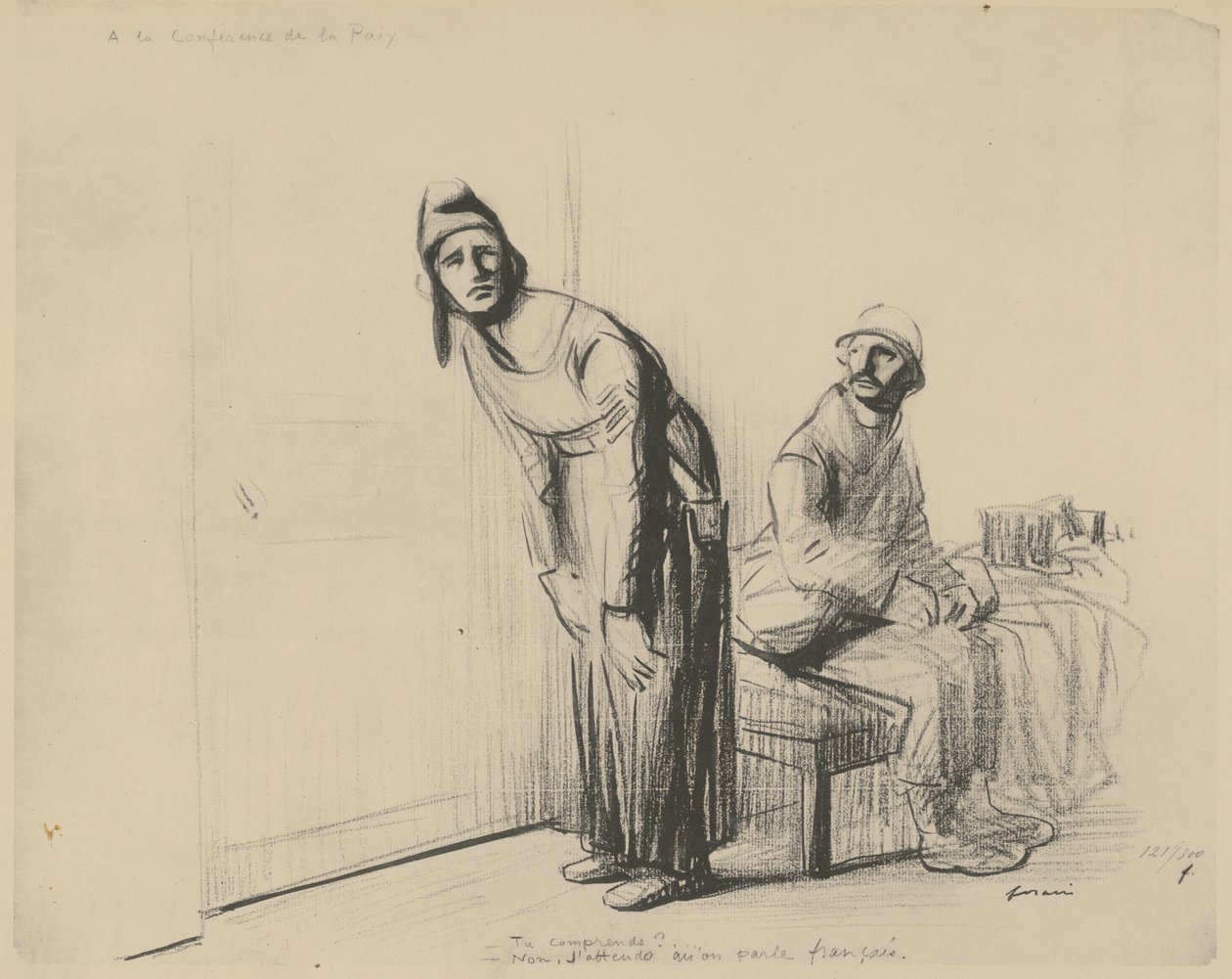 Rauhankonferenssissa 1919 tekijältä Jean Louis Forain