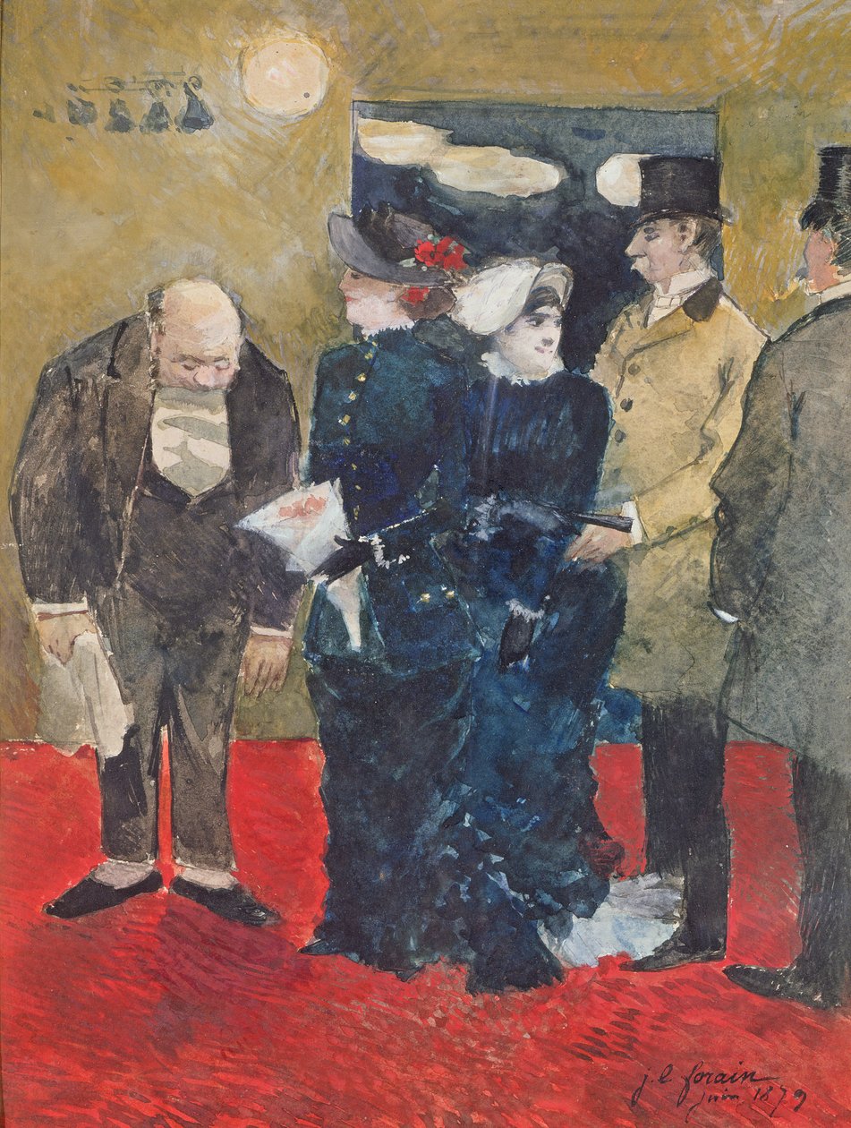 Ravintolaan sisääntulo, 1879 tekijältä Jean Louis Forain