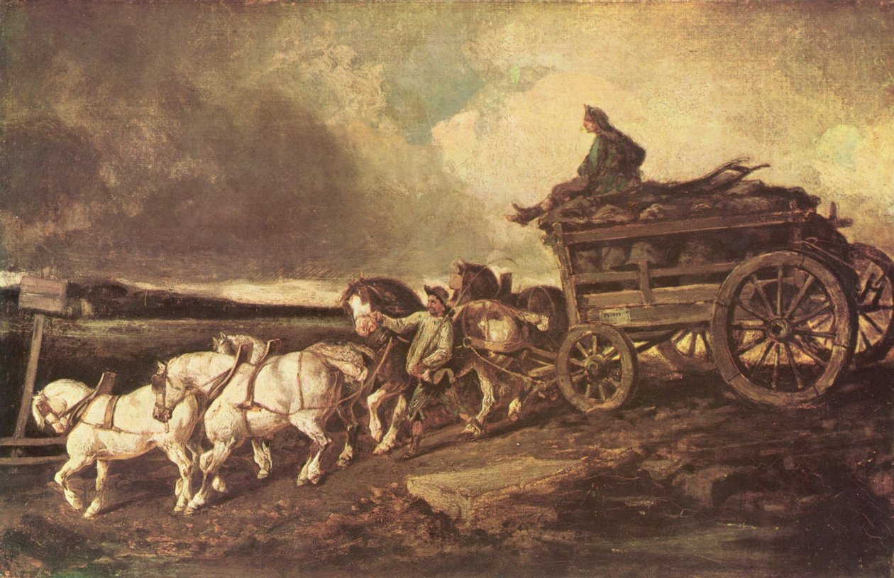 Kohlenwagen tekijältä Theodore Gericault