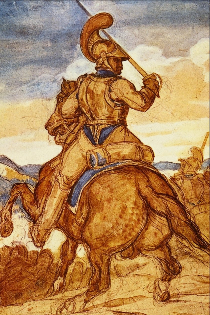 Karabiinien upseeri tekijältä Theodore Gericault