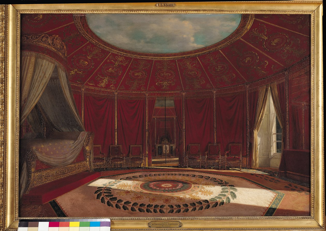 Keisarinna Josephinen (1763-1814) makuuhuone Malmaisonissa, 1870 tekijältä Jean Louis Victor Viger du Vigneau