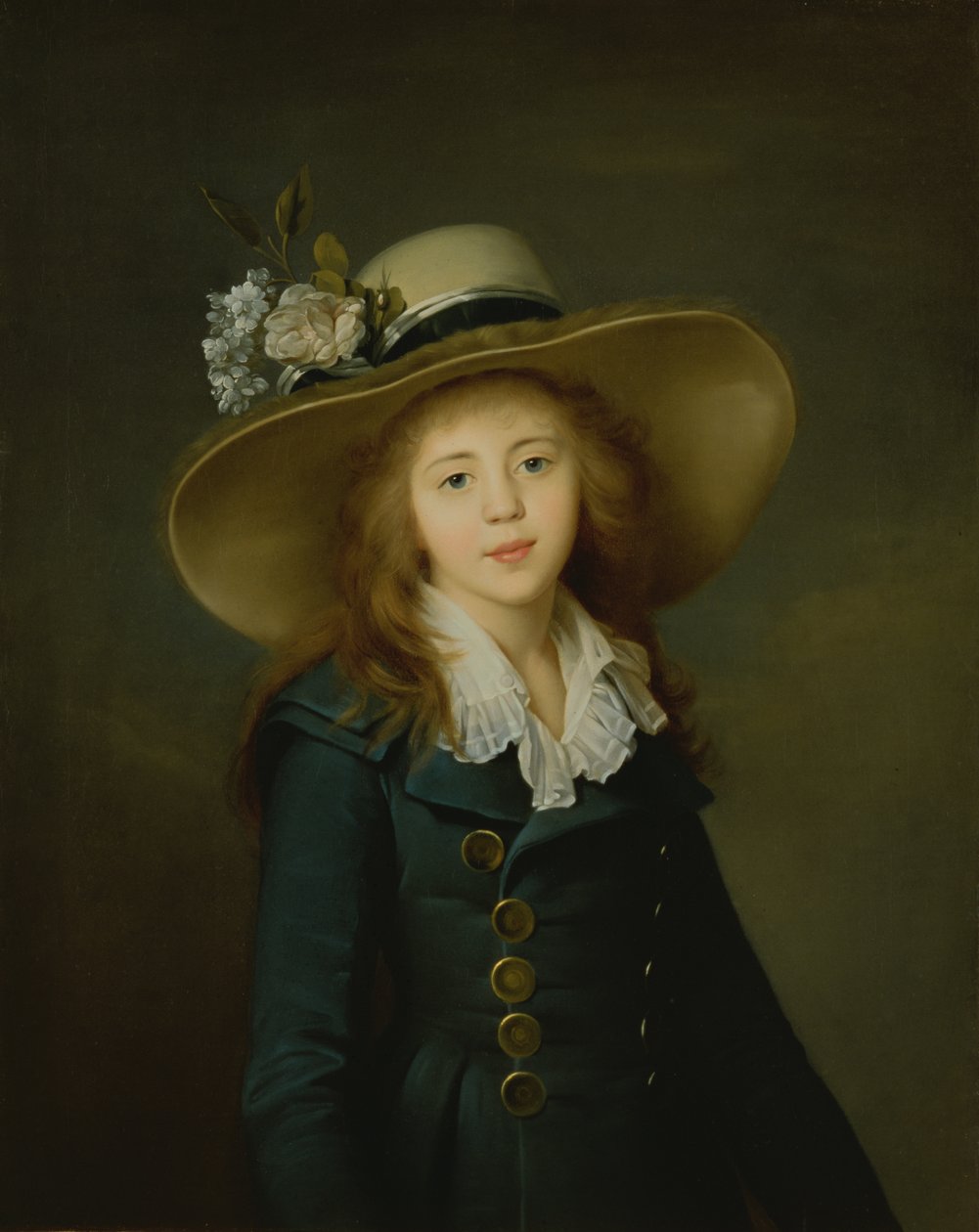Muotokuva Jekaterina Stroganovista lapsena, 1780-89 tekijältä Jean Louis Voille