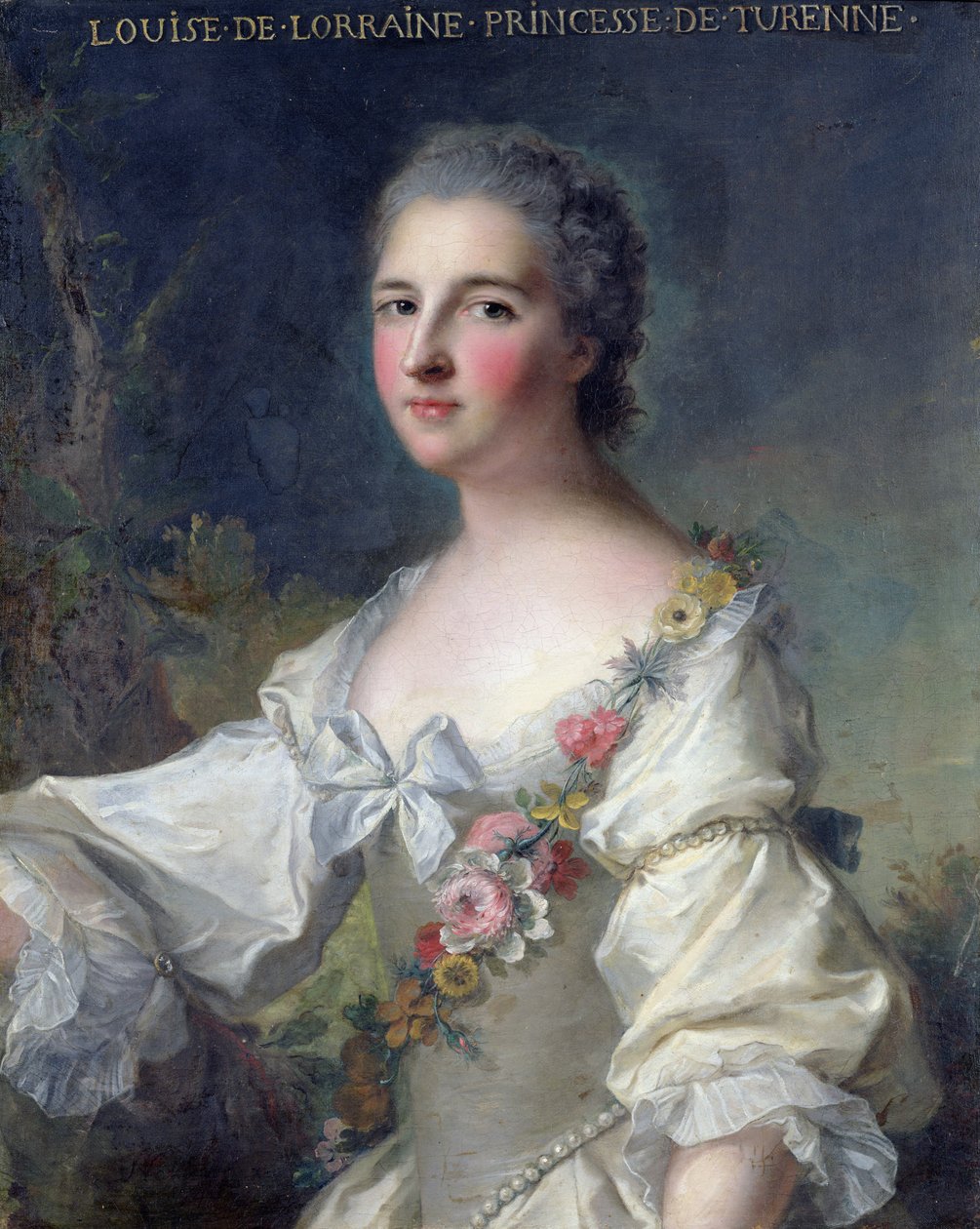 Louise-Henriette-Gabrielle de Lorraine (1718-88) Turennen prinsessa ja Bouillonin herttuatar, 1746 tekijältä Jean Marc Nattier