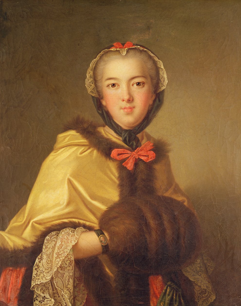 Louis-Henriette de Bourbon-Contin muotokuva, äänenvaimennin tekijältä Jean Marc Nattier