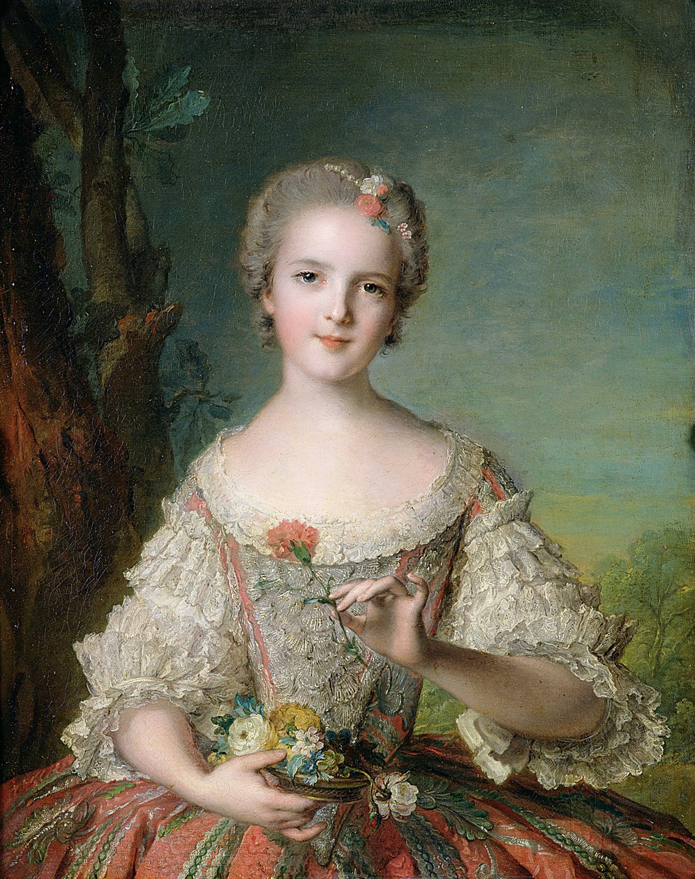 Madame Louise de Francen (1737-87) muotokuva Fontevraultissa, 1748 tekijältä Jean Marc Nattier