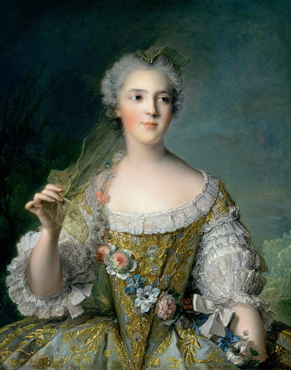 Ludvig XV:n tyttären Madame Sophien (1734-82) muotokuva Fontevraultissa, 1748 tekijältä Jean Marc Nattier
