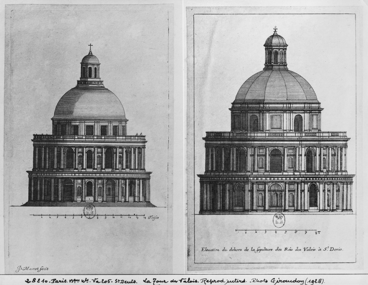 Basilica Saint-Denis, Valois-torni, n. 1655 (katso myös 414689, 414690) tekijältä Jean Marot