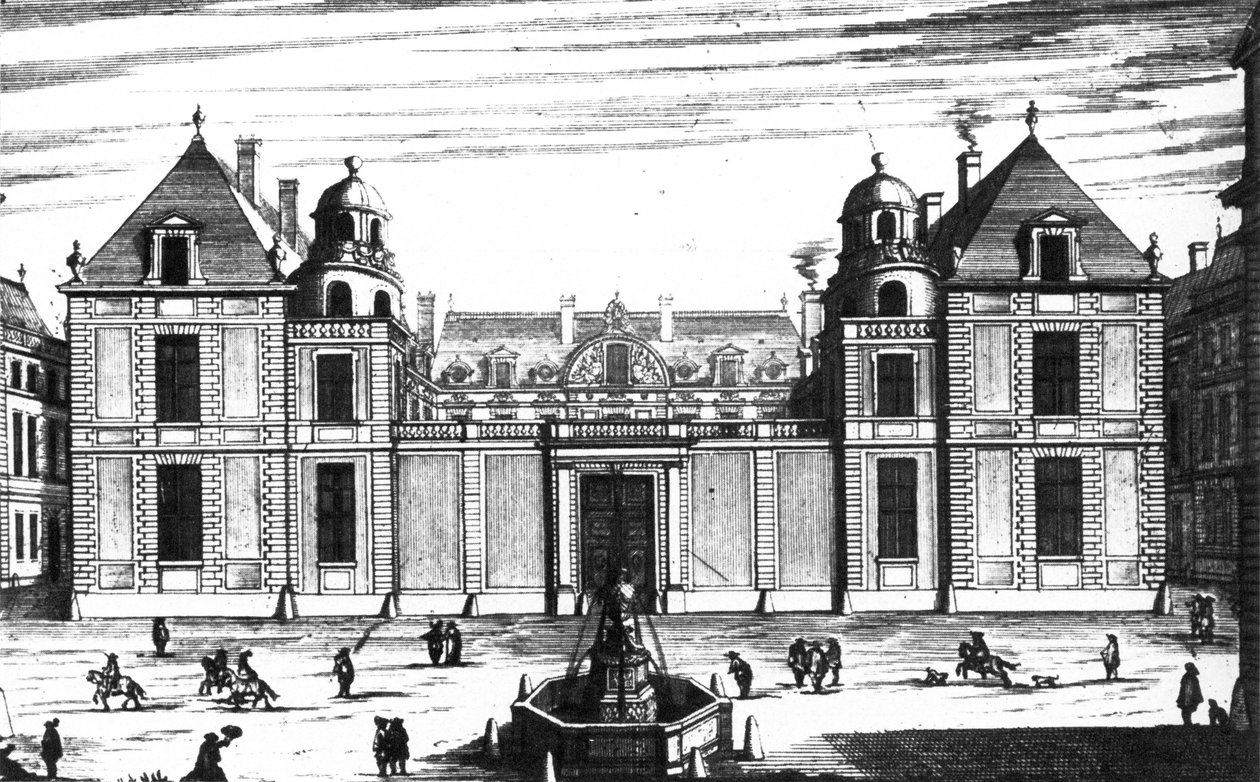 Hôtel Tubeufin (Palais Mazarin) kadun puoleinen julkisivu Marotilta tekijältä Jean Marot